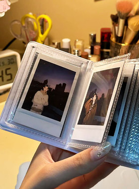 拍立得相册收纳本大容量3寸富士拍立得mini12相册可爱小卡收纳册