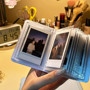 拍立得相册收纳本大容量3寸富士拍立得mini12相册可爱小卡收纳册