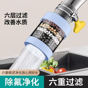 水龙头过滤器家用自来水净化器厨房净水龙头滤嘴延伸防溅神器通用