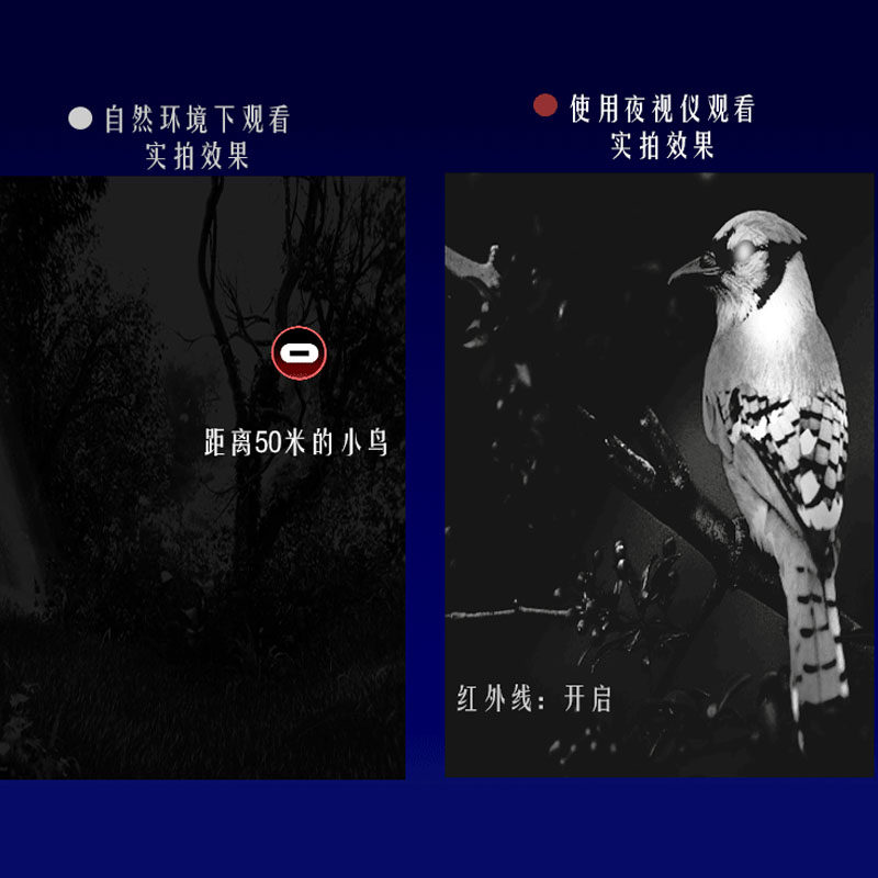 夜视仪户外高清手持拍照单兵夜间红外线全黑望远镜无光夜视成像仪