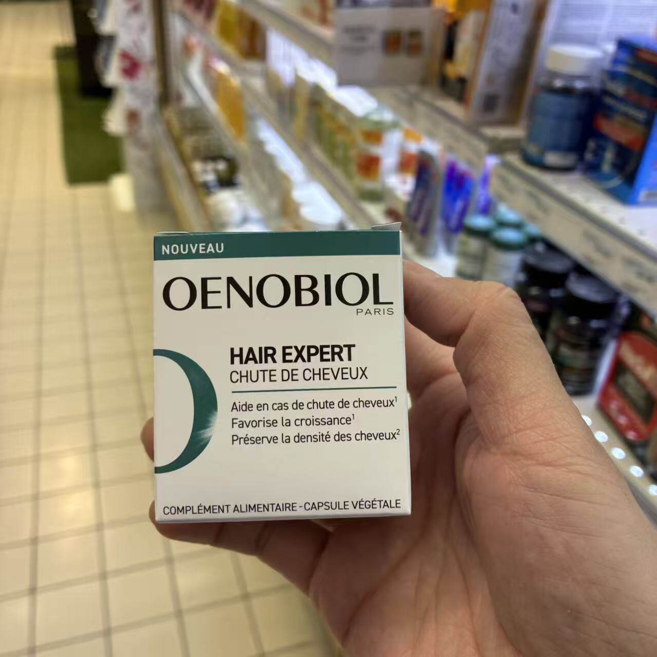 现货 法国版Oenobiol hair expert anti chute欧诺比生发胶囊60粒