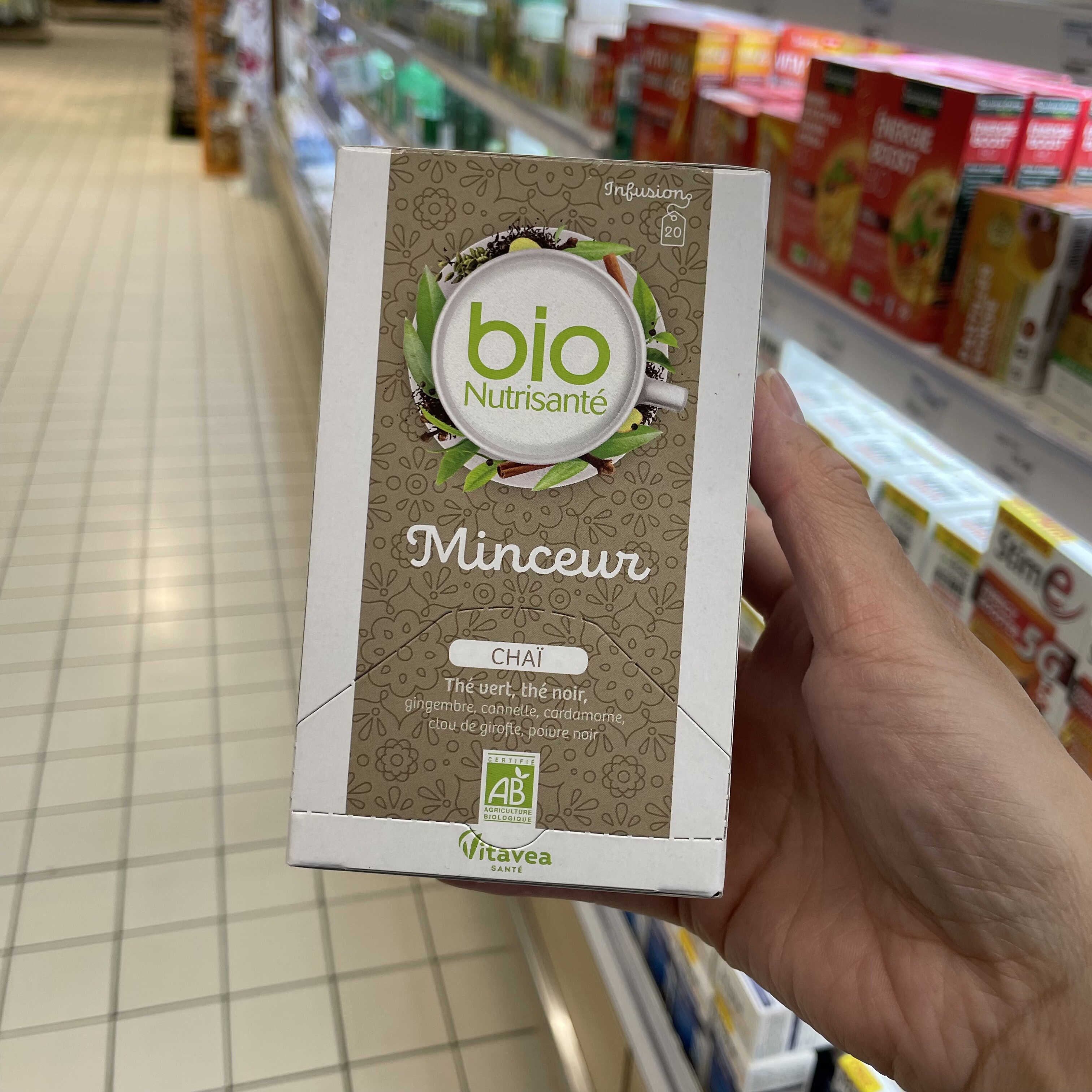 法国版Vitavea minceur 有机 燃旨 瘦瘦 茶20袋/盒