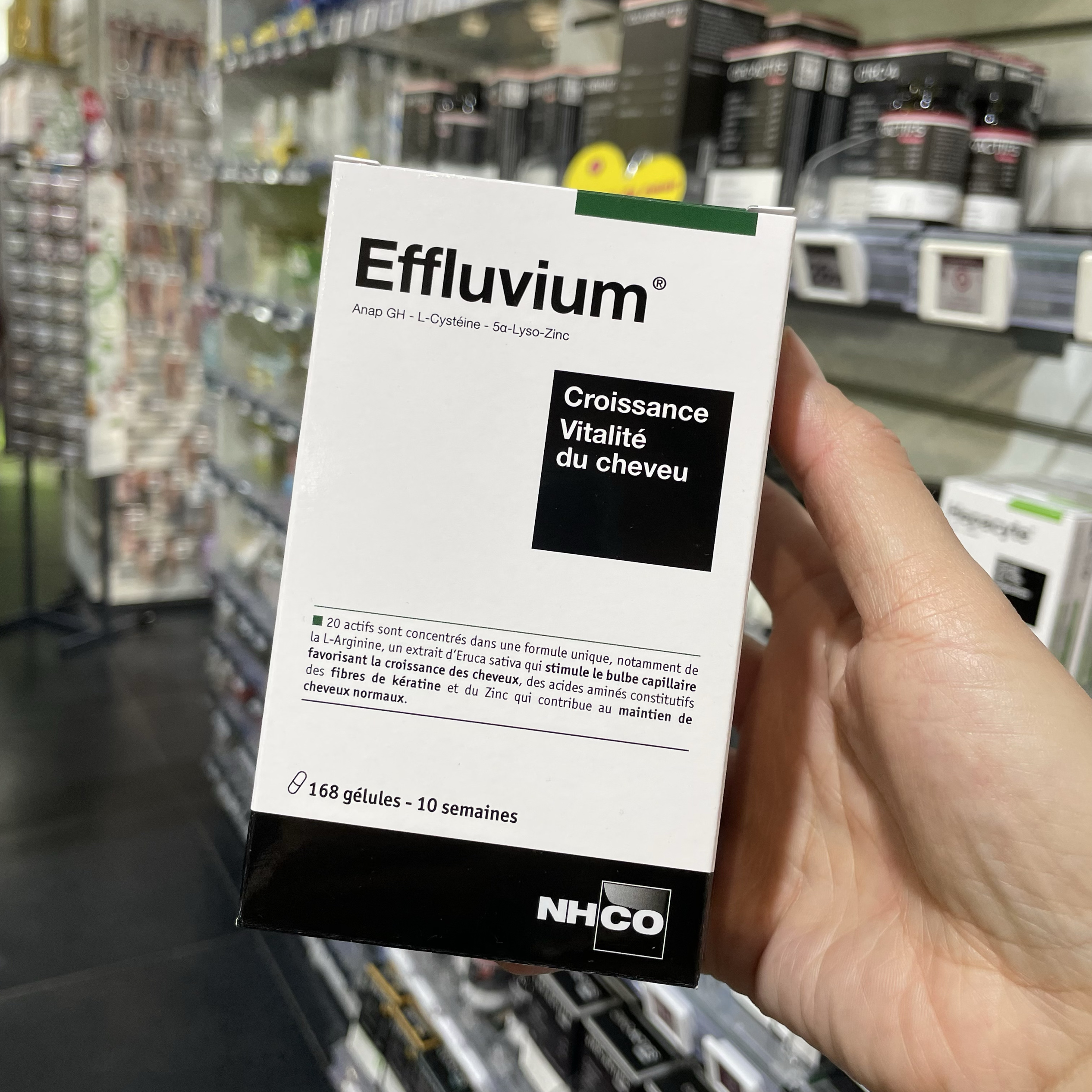 法国本土版 NHCO角蛋白B族维生素锌养发密发护甲胶囊168粒