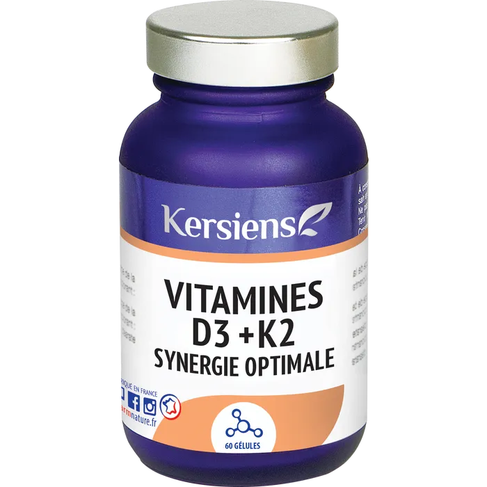 法国版Kersiens 维生素 D3和K2 增加钙吸收 补充骨骼中的钙