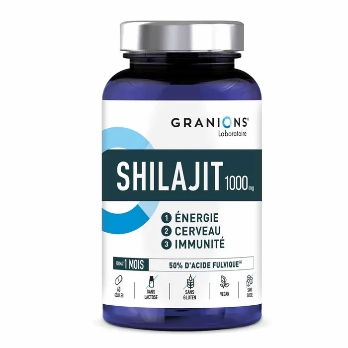 法国版Granions SHILAJIT 1000 MG 提高免疫力 和认知功能60粒