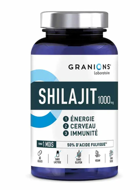 法国版Granions SHILAJIT 1000 MG 提高免疫力 和认知功能60粒