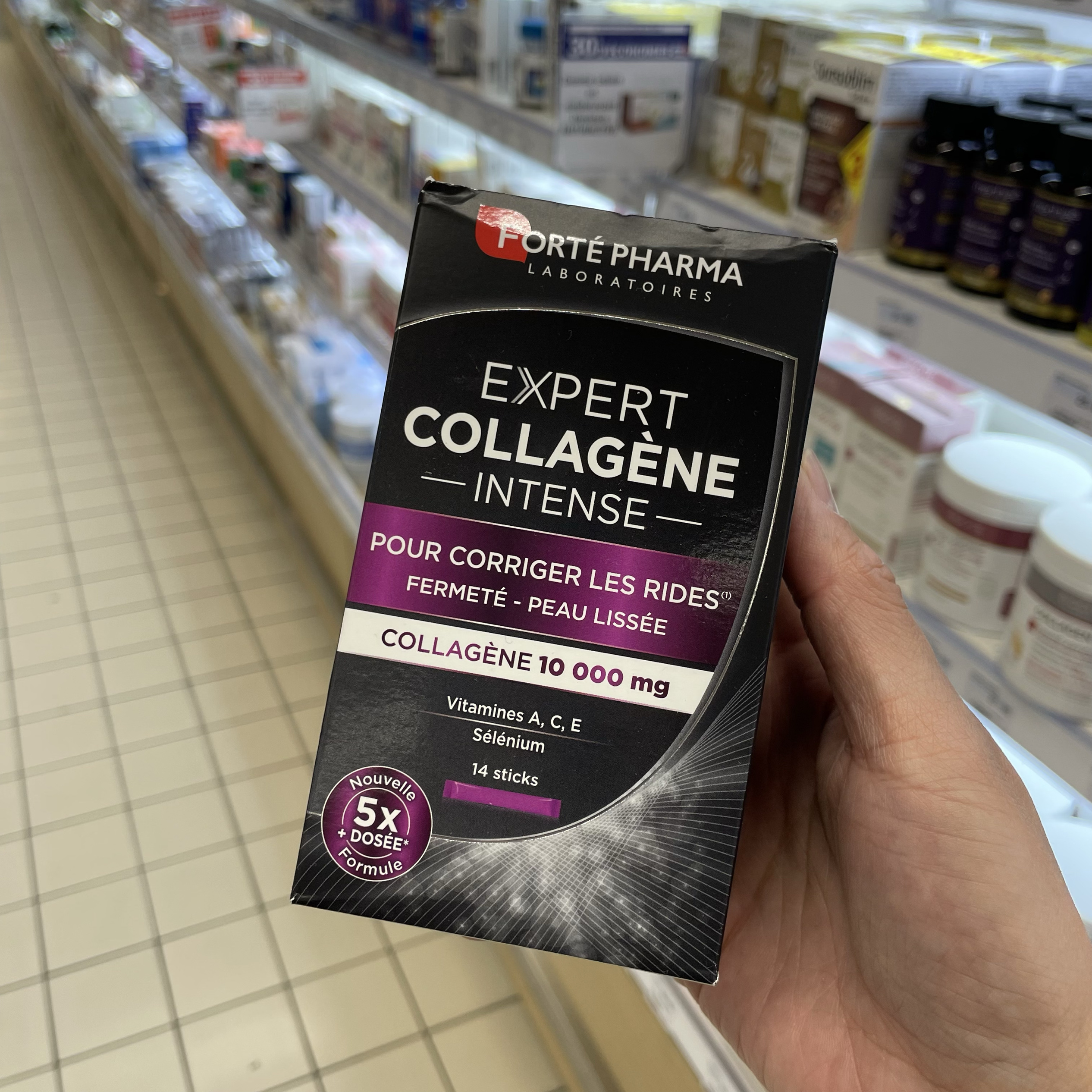 法国版FortePharma菲乐缇生物活性胶原蛋白肽扶纹保湿弹性14条