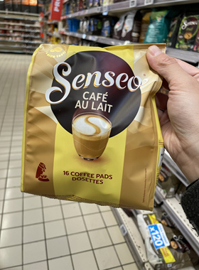 法国本土版Senseo易理软包咖啡牛奶咖啡原味香浓袋泡咖啡包