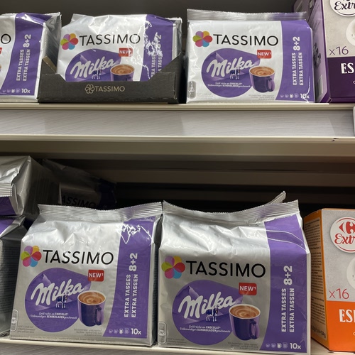 新款 法国版博世Tassimo胶囊Milka妙卡热巧克力10杯儿童成人早餐