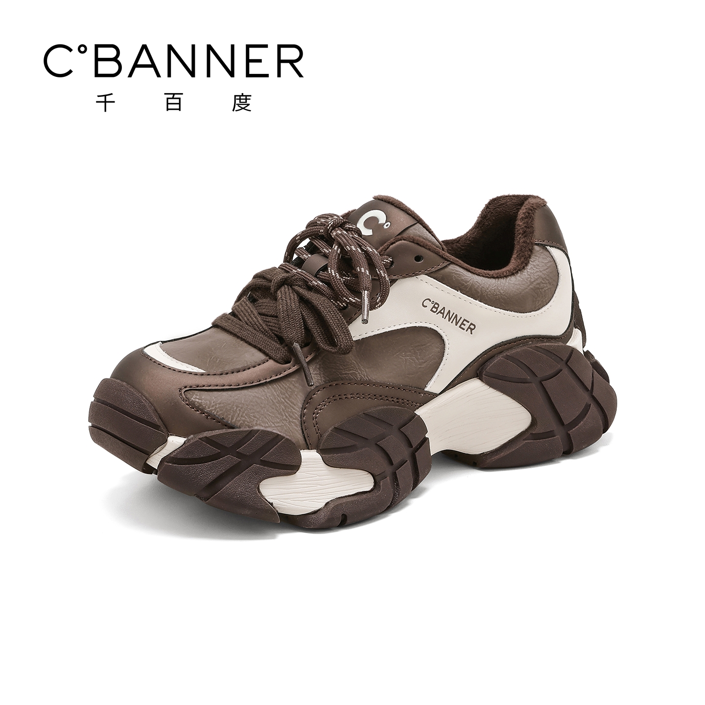 千百度厚底老爹鞋女款2025新款