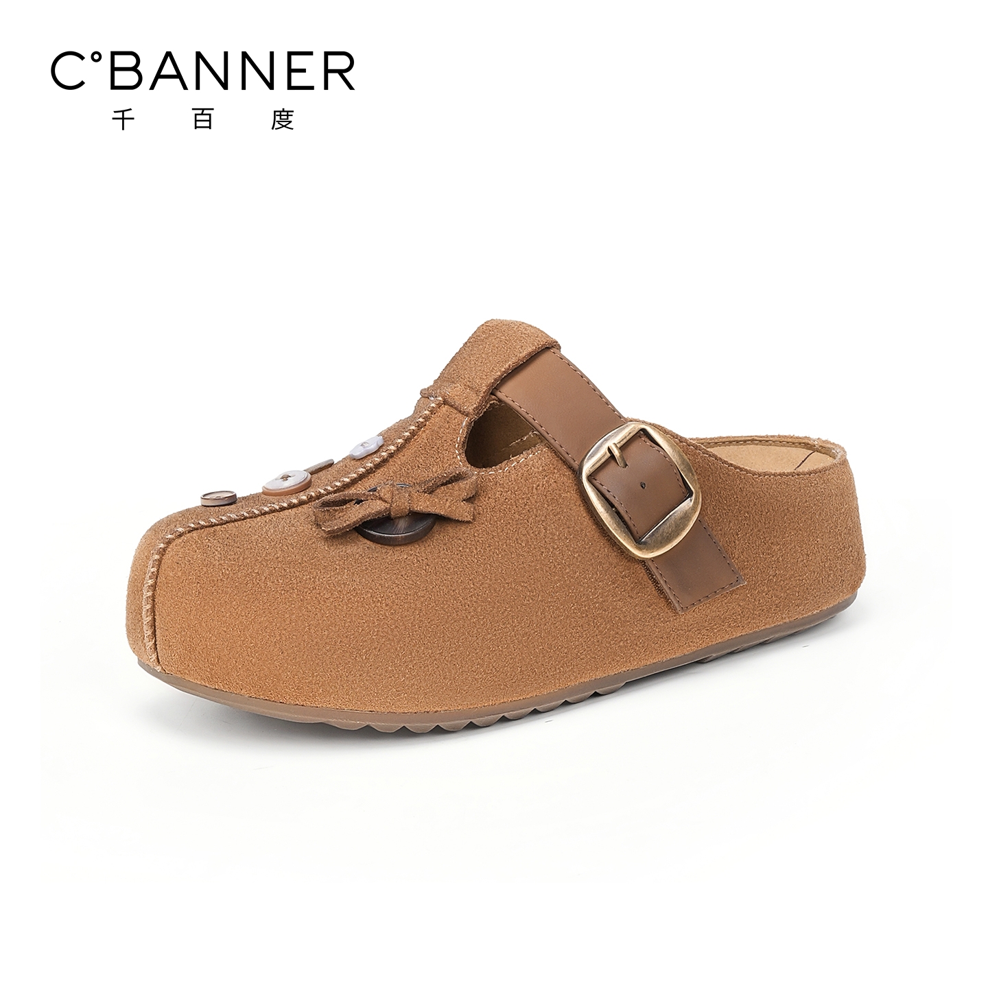 2025新款百搭厚底反绒皮勃肯鞋