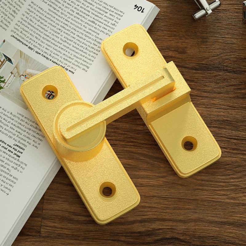 免打孔门扣卫生间推拉门锁插销防盗房门移门锁扣卡扣厕所搭扣门栓