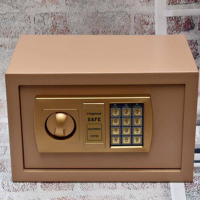 隐形防盗家用小型迷你保险箱电子密码办公保险柜收银投币式保管柜