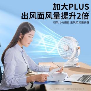 小型可电办公室桌强 馨舍小灯16865 夹子风usb扇温迷你便扇携式