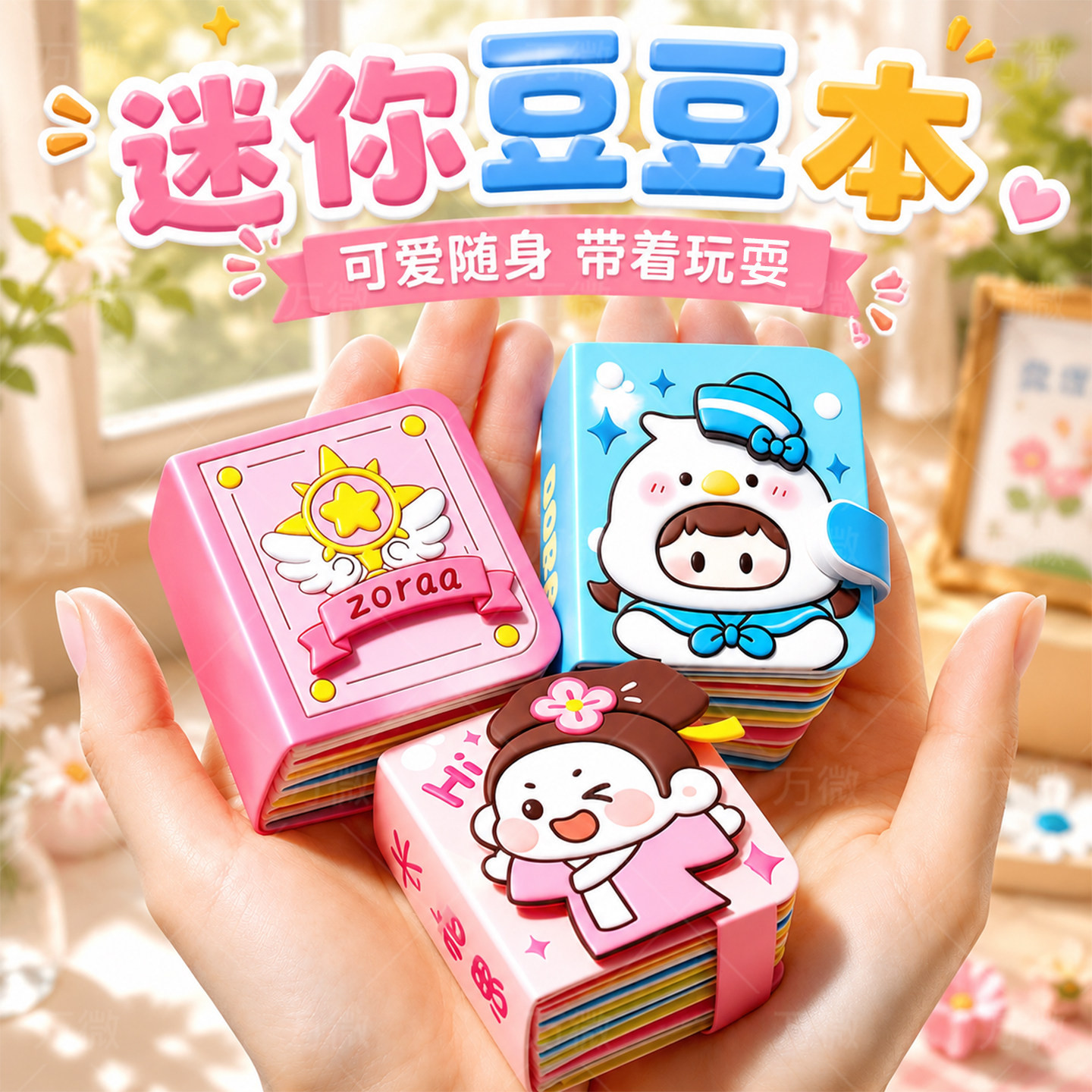 【3本款式】儿童手工换装豆豆本