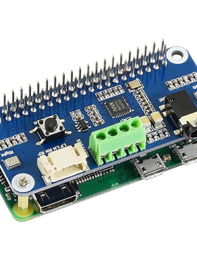 树莓派4B/3B WM8960音频解码扩展板 Zero W立体声编解码 带小喇叭