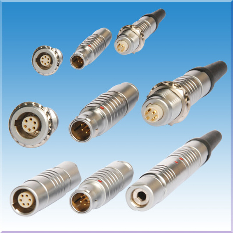 FGG.0B.306/EGG.0B推拉自锁圆形连接器6芯互插odu航空插头/LEMO头