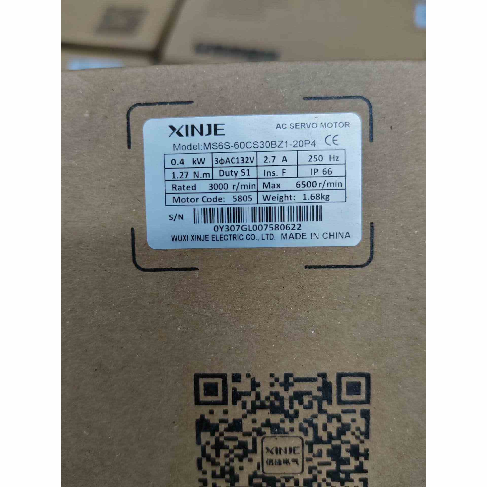 MS6S-60CS30BZ1-20P4，信捷伺服电机400w，不是实价