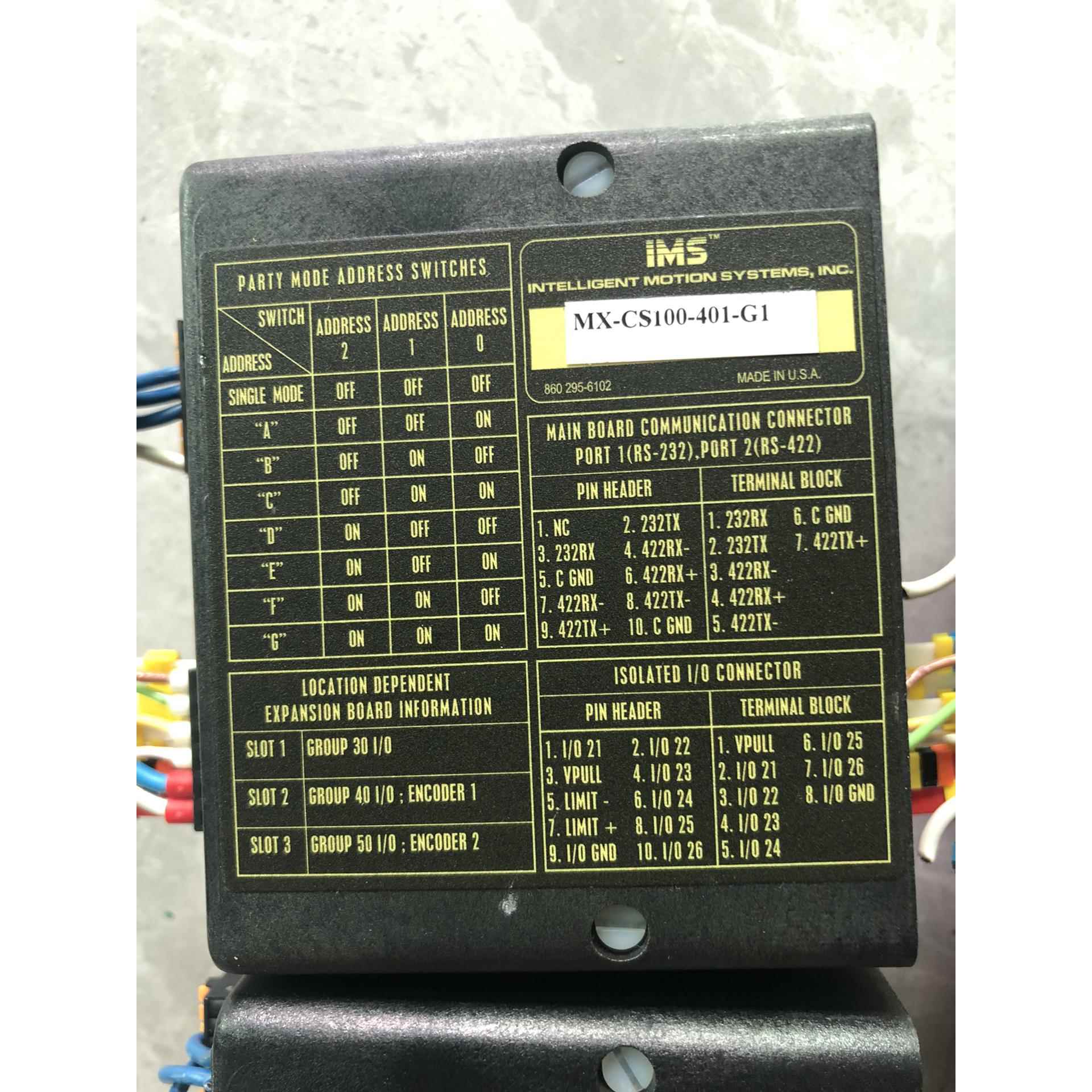 原装美国IMS步进驱动器MX-CS100-401 -G1版本，不是实价