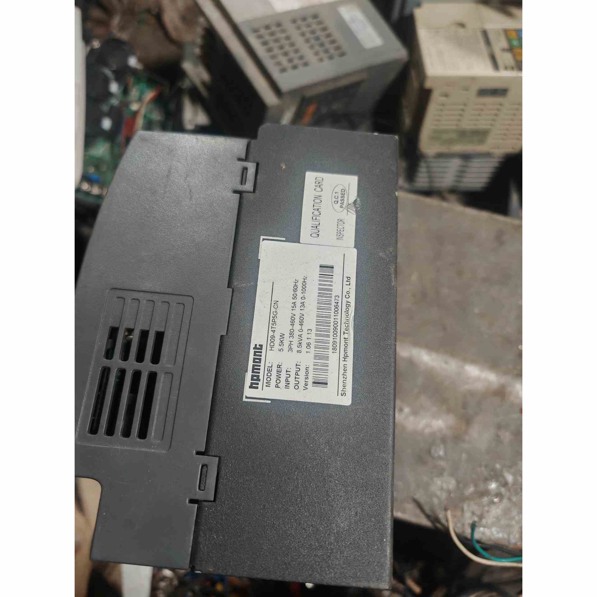 出售海普蒙特变频器，型号HD09-4T5P5G-CN，5.5，非实价