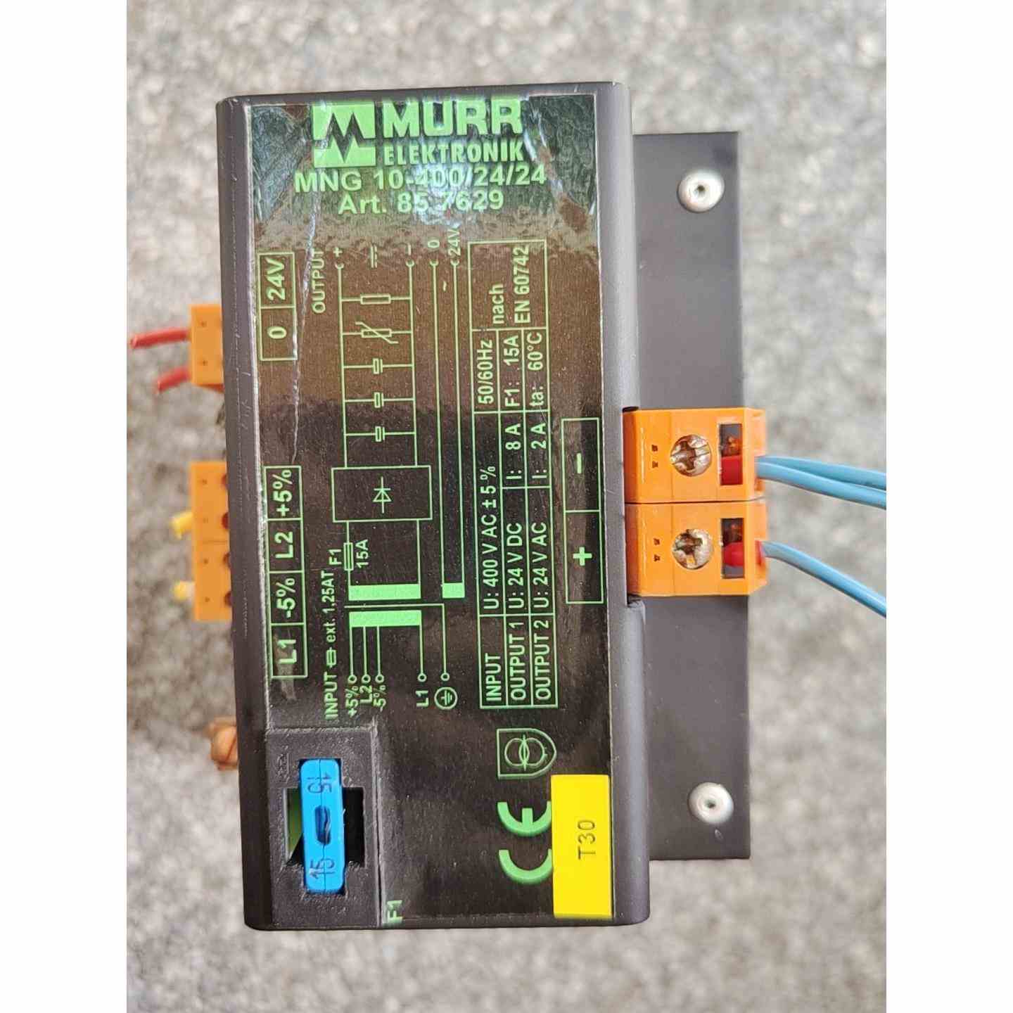 原装拆机MURR穆尔交流转流变压器交流380转流24伏8，不是实价