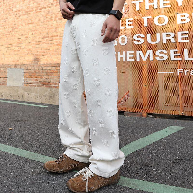 巴黎风2025夏季新品复古牛仔裤