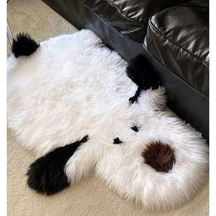 床边地毯客厅沙发卧室可爱狗狗2026新款茶几毯毛绒高级感羊毛地毯