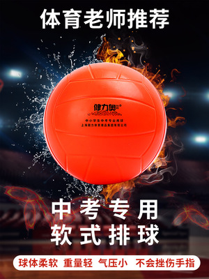 排球软排中考女生小学生儿童5号4号海绵躲避球软式排球免充气