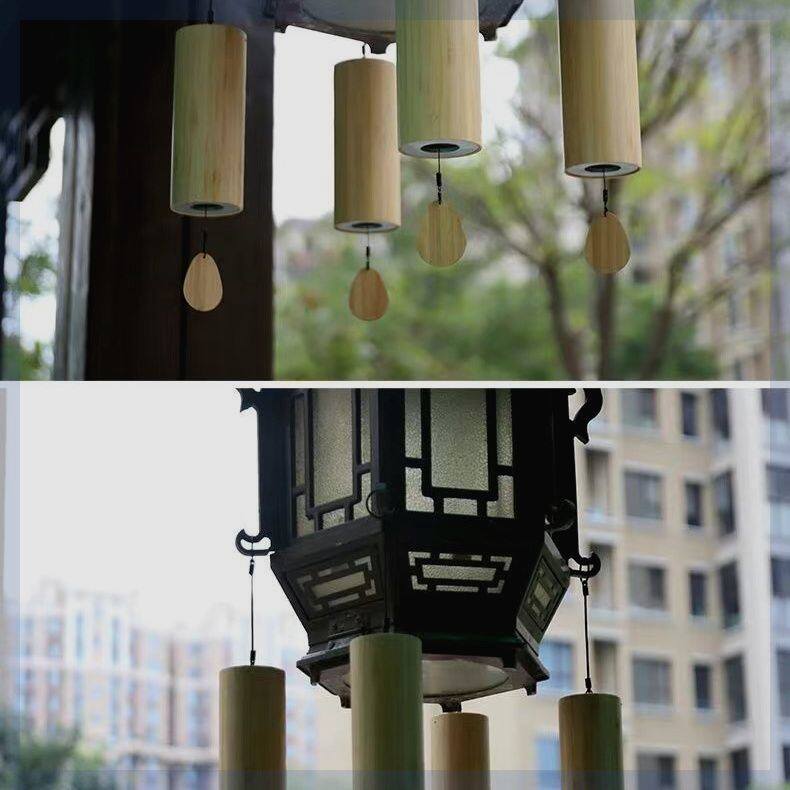 和弦风铃日式手摇风铃复古竹子声音之疗愈竹风铃古风