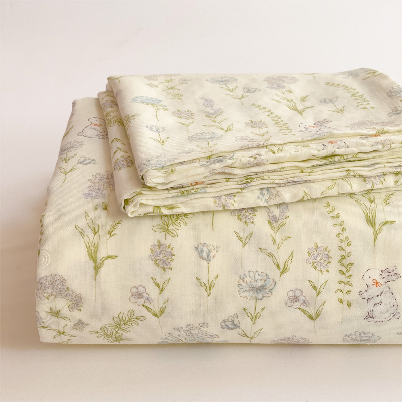 订制A类全棉纯棉双层纱布被套