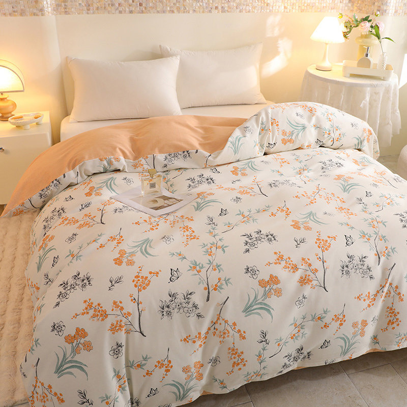 定做定制尺寸纯棉磨毛被套单件