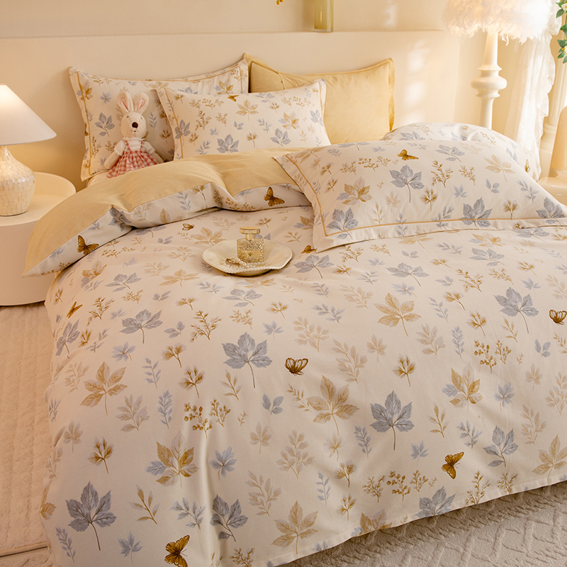 定做订制全棉加厚磨毛四件套