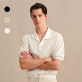 polo衫 Acme cultum凉感网眼纯棉一片方角翻领针织短袖 男夏休闲t恤