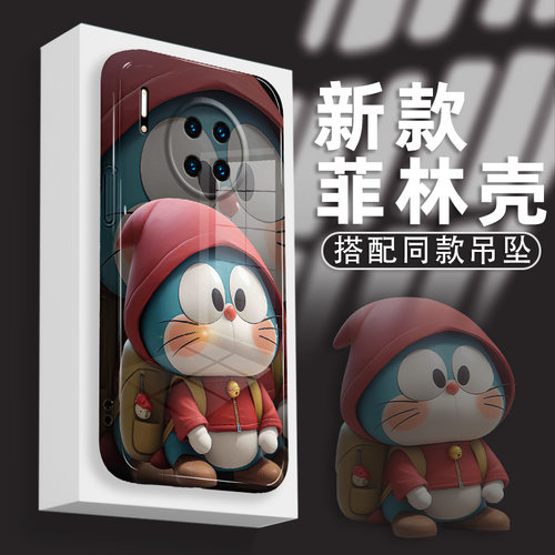 适用于华为mate30手机壳mateE30pro手机套华为mate20新款20pro小众高级叮当猫菲林壳防摔气质创意ins风个性女