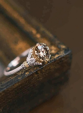 925镀银2024新款时尚百搭1克拉戒