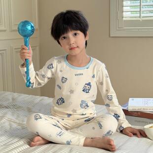 儿童睡衣哪吒敖丙男孩女孩2025新款秋冬男女童纯棉家居服秋衣套装