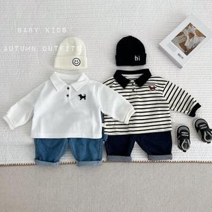 采购产品婴儿春天的衣服，婴儿和年幼的孩子，秋天的Polo衫，翻领