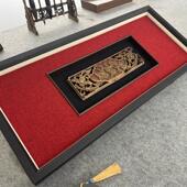裱挂墙装 实木框老木雕框中框可个性 定制内凹立体画框相框挂画装 饰