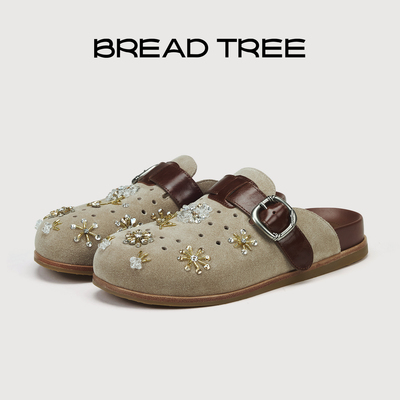BREADTREE手工钉珠勃肯拖鞋