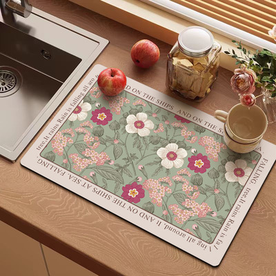 硅藻泥茶席禅意吸水速干隔热防滑