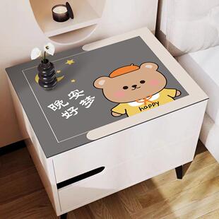 硅藻泥床头柜盖垫卡通柜面垫洗衣机盖布防水防滑免洗万能盖巾垫子