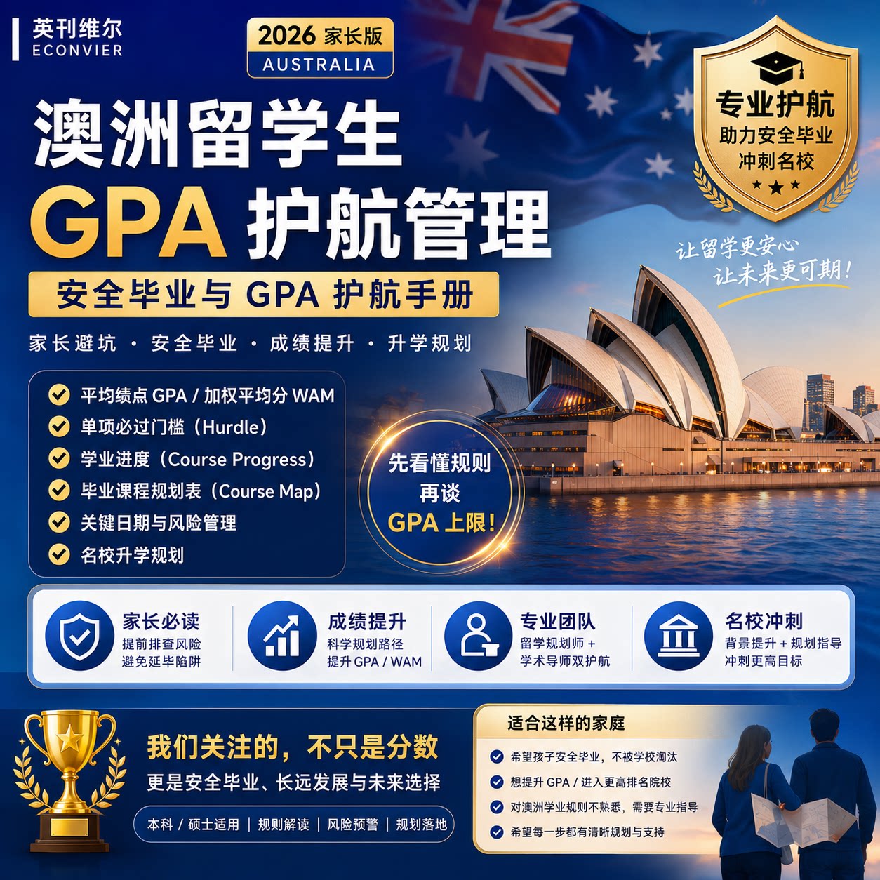澳洲留学生GPA学术保姆管家一站式服务选课指导申请升学规划unsw