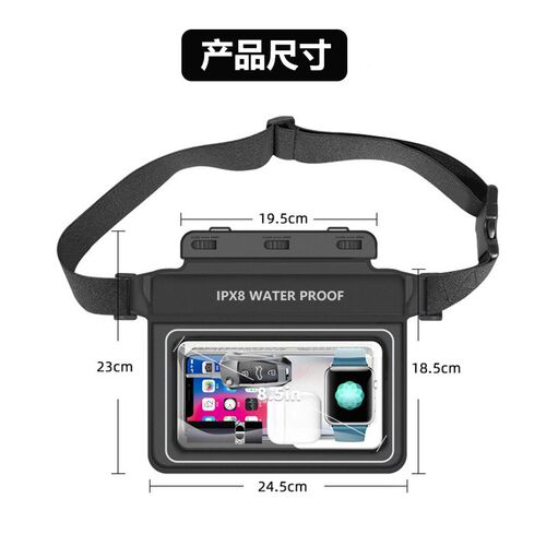 日韩新款 PVC海绵防水腰包 户外手机防水袋沙滩游泳漂浮防水包