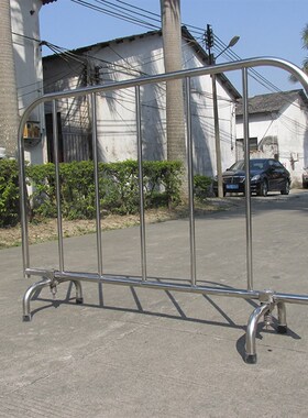 304不锈钢活动围栏1.5米交通防护隔离栏可移动式安全护栏