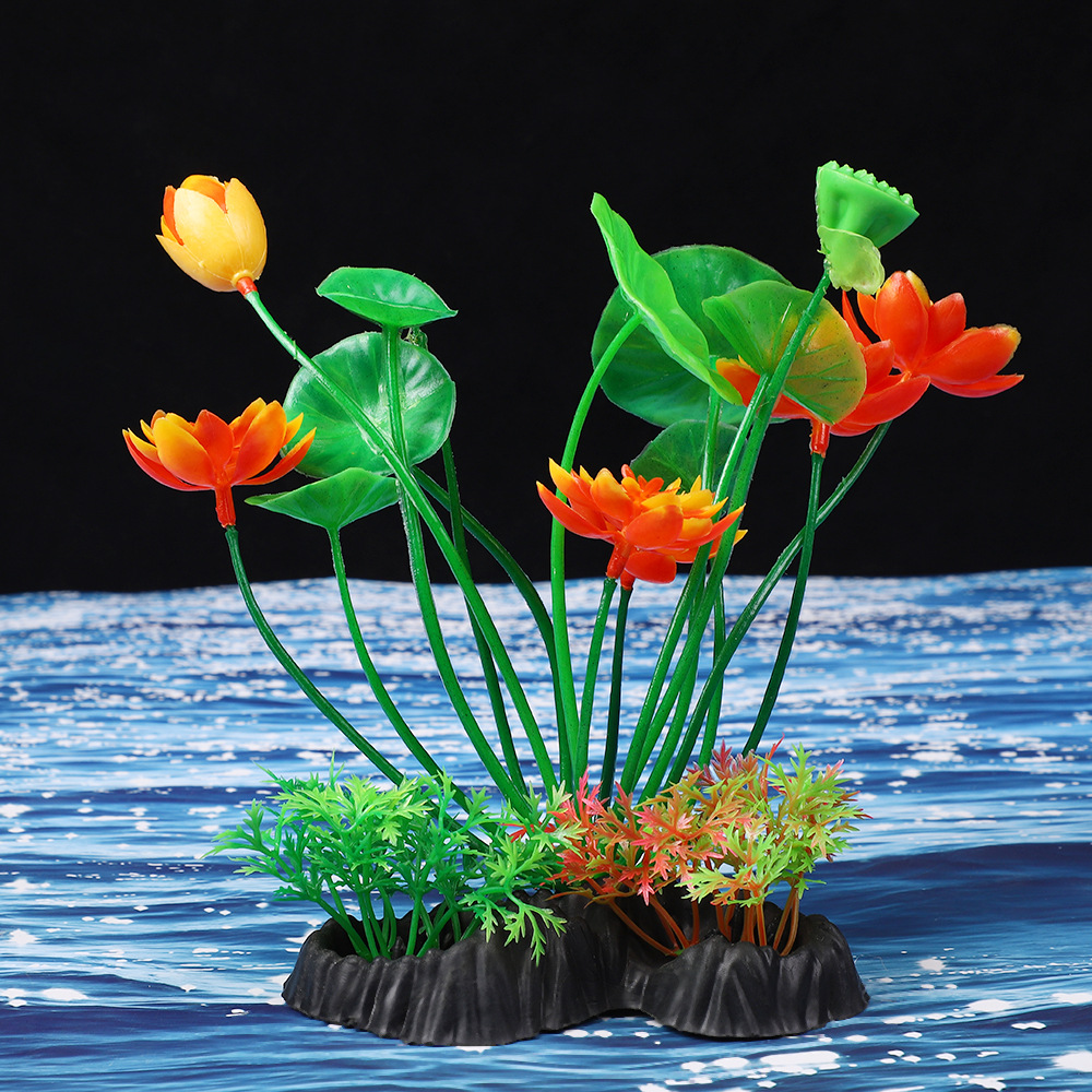 水族用品仿真水草塑料摆件鱼缸造景懒人假花草植物布景装饰品