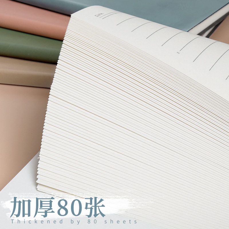 新款加厚皮面本a5笔记本学生高档