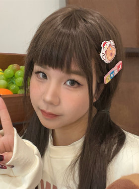 质量严选韩版软萌小熊发夹套装女