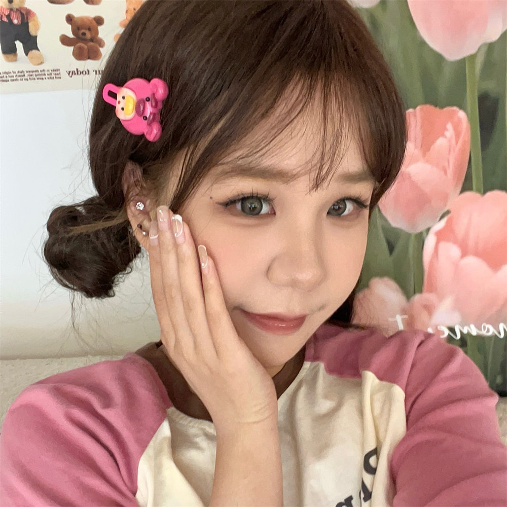 校园流行可爱多巴胺少女碎发夹甜