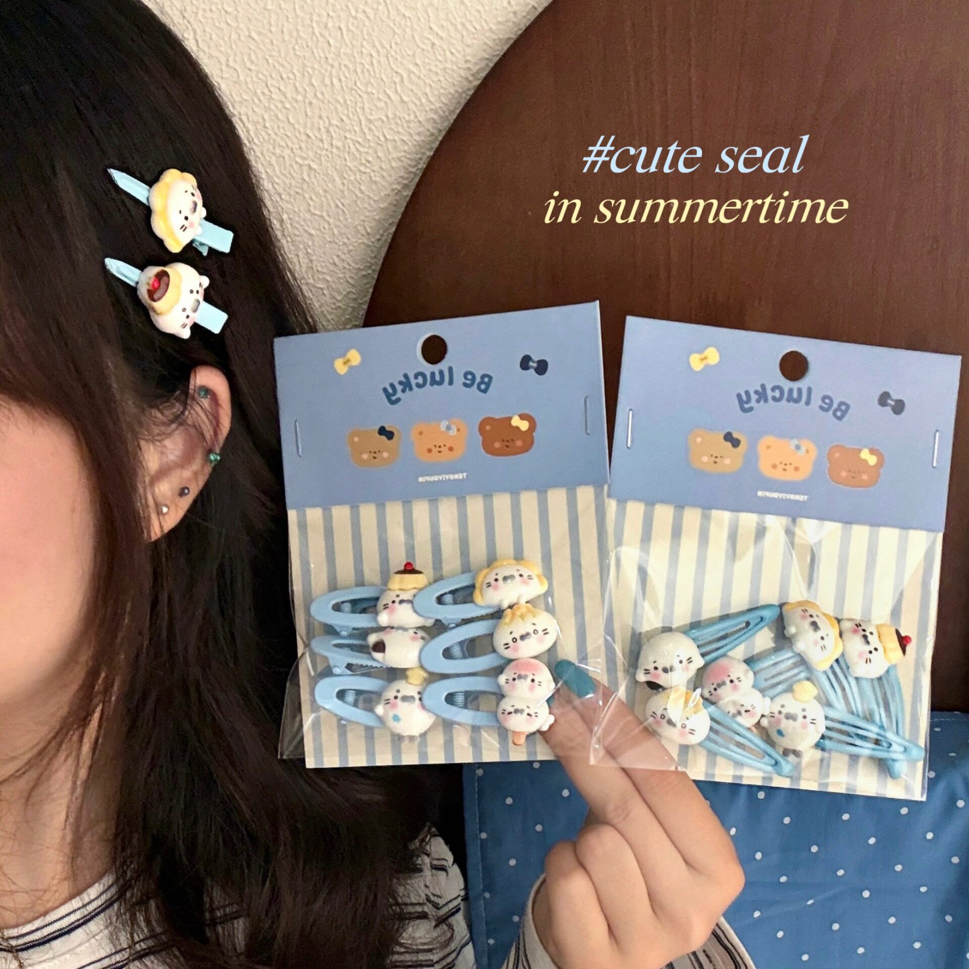 质量严选新款萌趣海豹美食套装少