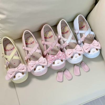 预约69【甜心兔兔】30天内发/花卷炒饭 可爱美乐蒂兔耳Lolita鞋